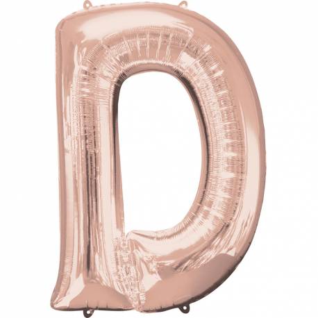 XXL balon črka C, rose gold 86 cm