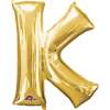 Folija balon črka K, zlata