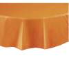 Okrogel namizni pvc prt, oranžen