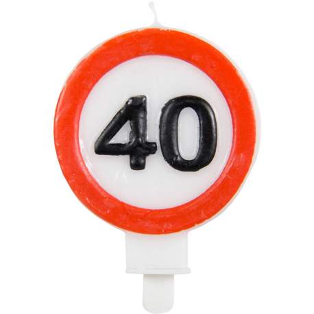 Svečka 40. rojstni dan, Stop znak