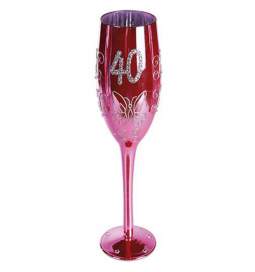 Pink kozarec za šampanjec 40 let
