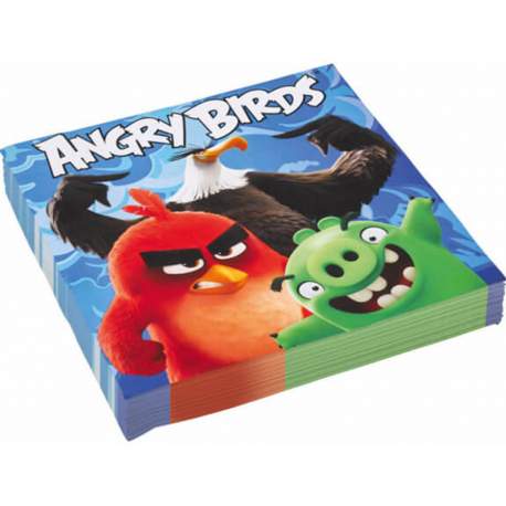 Modre serviete Angry Birds 33x33 cm, 20/1