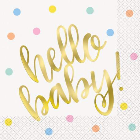 Serviete za rojstvo Hello Baby