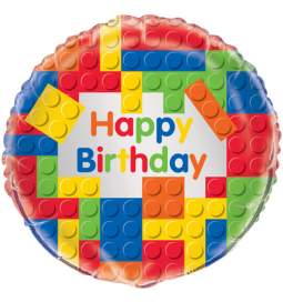 Folija balon Kocke Happy Birthday