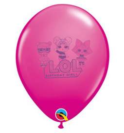 Temno roza baloni Lol Surprise Birthday Girl 25/1