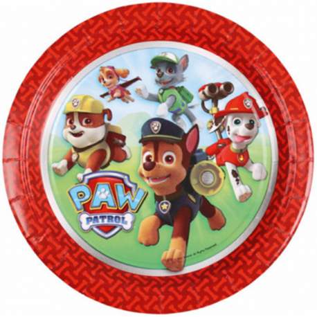 Krožniki Paw Patrol 18 cm, 8/1