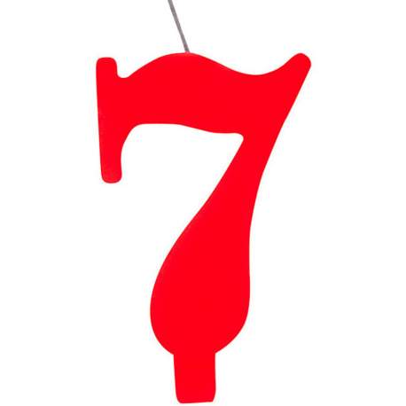 Rdeča čudežna svečka številka 7