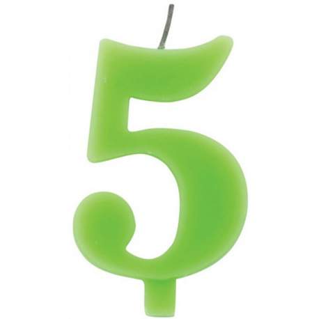 Zelena čudežna svečka številka 5