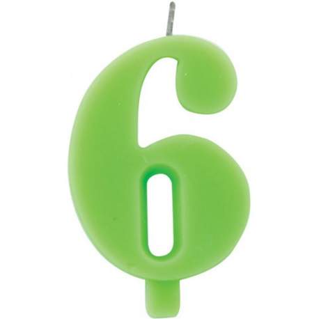 Zelena čudežna svečka številka 6