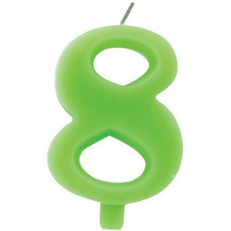 Zelena čudežna svečka številka 8