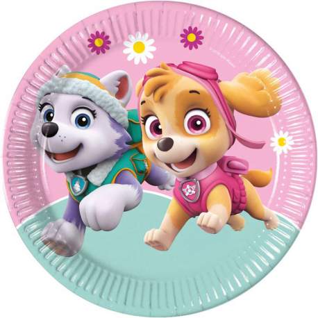 Krožniki Pink Paw Patrol 23 cm