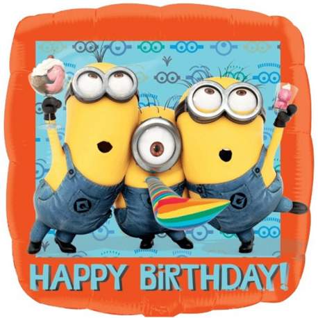 Minions folija balon Happy Birthday