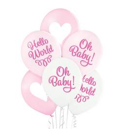 Pastelni baloni Oh Baby Girl 6/1