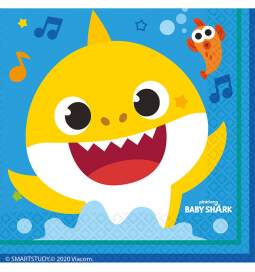 Serviete Baby Shark 33x33 cm