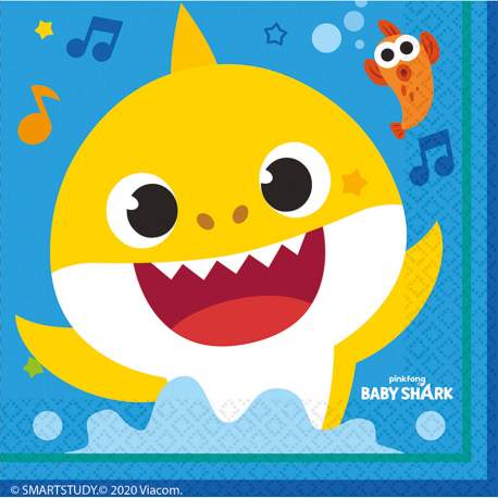 Serviete Baby Shark 33x33 cm