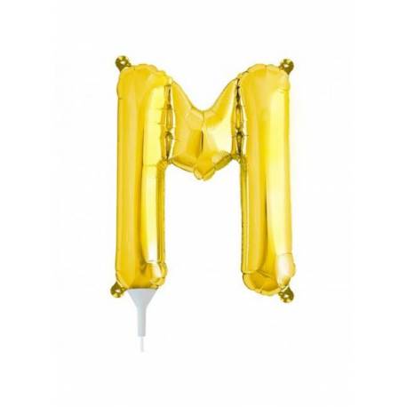 Folija balon črka M, zlata