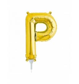 Folija balon črka P, zlata