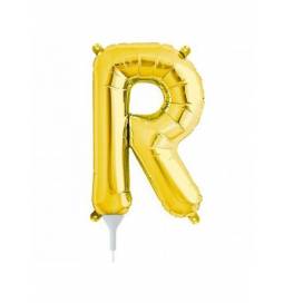 Folija balon črka R, zlata