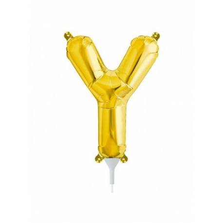 Folija balon črka Y, zlata