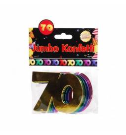 Jumbo konfeti za 70 rojstni dan, pisani