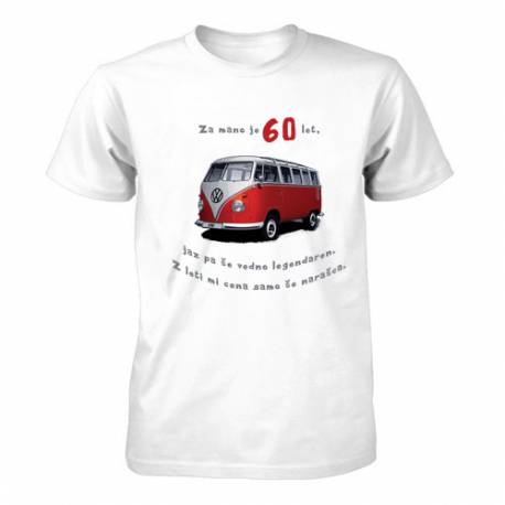 Majica za 60 let, Rdeč Vw kombi