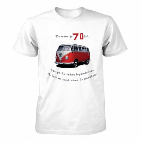 Majica za 70 let, Rdeč Vw kombi