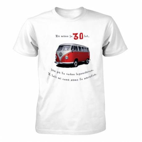 Majica za 30 let, Rdeč Vw kombi