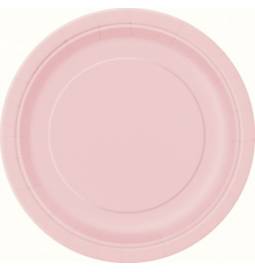 Krožniki svetlo PINK 18 cm / 8 kos