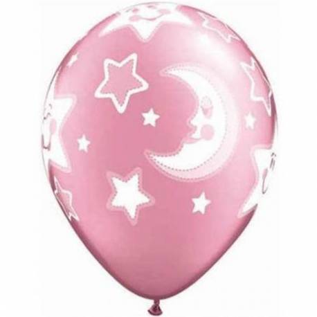 Baloni za rojstvo 10/1, Pink Baby Moon