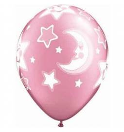 Baloni za rojstvo 25/1, Pink Baby Moon