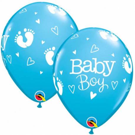 Baloni za rojstvo 10/1, Baby Boy Nogice