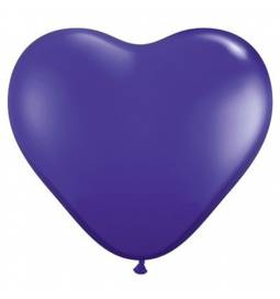 Srce baloni 15 cm, Temno vijolični
