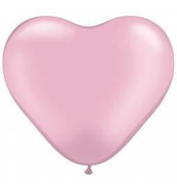 Srce baloni 15 cm, pearl svetlo roza 10/1