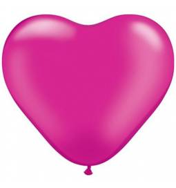 Srce baloni 15 cm, pearl magenta