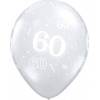 Diamond Clear baloni za 60 rojstni dan, 10/1