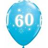 Sparkle Blue baloni za 60 rojstni dan, 25/1