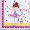 Serviete 33x33 cm, Birthday Girl Ballerina