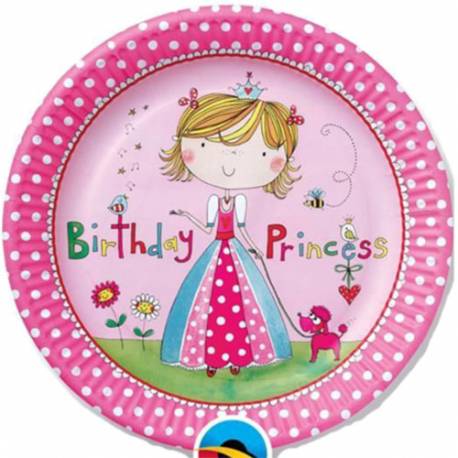 Krožniki 23 cm Birthday Princess Balerina