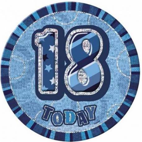 Broška za 18 rojstni dan, modra