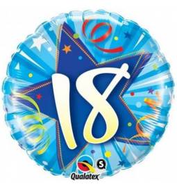 Folija balon za 18 let, Blue Stars