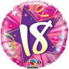 Folija balon za 18 let, Hot Pink