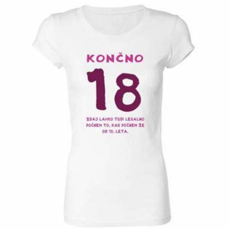 Majica za 18 let, Končno 18, pink