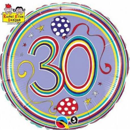 Folija balon za 30 let, Rachel Ellen