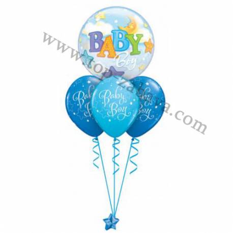 Dekoracija iz balonov Baby Boy