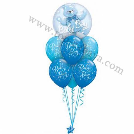 Dekoracija iz balonov Baby Boy Bubble
