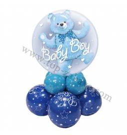 Dekoracija iz balonov Baby Boy Bear