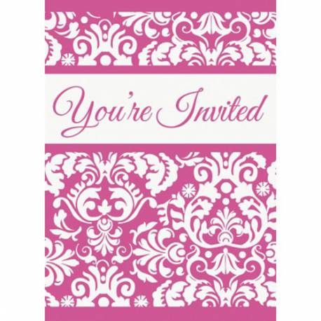 Vabila Ornament Damask Pink