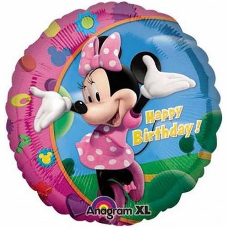 Folija balon Minnie Happy Birthday