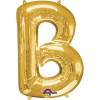XXL balon črka B, zlata 86 cm