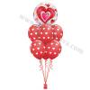 Poročna balonska dekoracija Srca